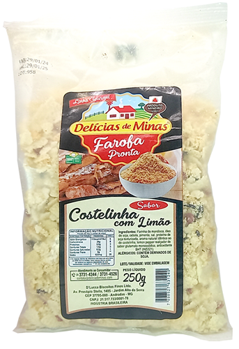 Farofa com Costelinha com Limão